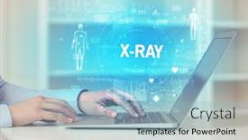  Presentation with recording - Audience pleasing PPT theme consisting of doctor-working-a-health-check backdrop and a light blue colored foreground