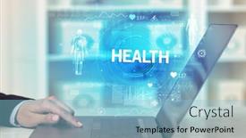  Presentation with recording - Audience pleasing PPT layouts consisting of doctor-working-a-health-check backdrop and a light blue colored foreground