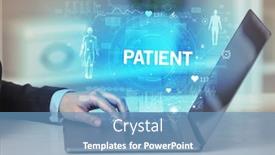  Presentation with recording - Cool new slides with doctor-working-a-health-check backdrop and a teal colored foreground