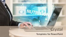  Presentation with nutrition - Beautiful PPT theme featuring doctor-working-a-health-check backdrop and a lemonade colored foreground