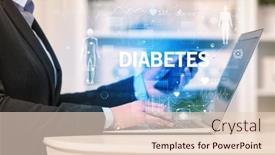  Presentation with diabetes - Slide deck enhanced with doctor-working-a-health-check background and a lemonade colored foreground