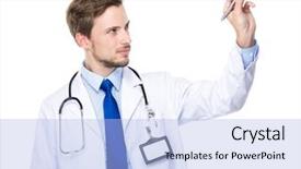  Presentation with space - PPT layouts with doctor write on imaginary space background and a light blue colored foreground