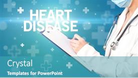  Presentation with heart disease - Beautiful presentation featuring doctor-writes-notes backdrop and a teal colored foreground