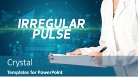  Presentation with diagnosis - Cool new presentation theme with doctor-writes-notes backdrop and a ocean colored foreground