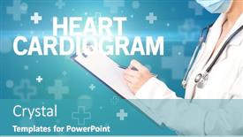  Presentation with first aid - Audience pleasing presentation theme consisting of doctor-writes-notes backdrop and a teal colored foreground