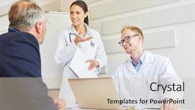  Presentation with trust - PPT theme featuring doctors about trust and competence background and a  colored foreground