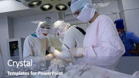  Presentation with emergency medicine - Cool new presentation with doctors are working - medicine background backdrop and a gray colored foreground