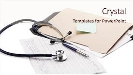  Presentation with medical information - Presentation consisting of health privacy - close up of doctors medical background and a lemonade colored foreground