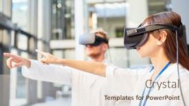  Presentation with simulation - Beautiful PPT layouts featuring doctors-or-scientists-learn-medicine backdrop and a lemonade colored foreground