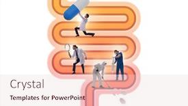  Presentation with illness - PPT layouts featuring doctors-treating-intestines-illness-medical background and a lemonade colored foreground