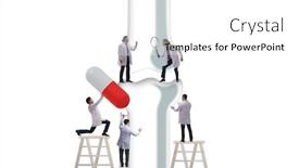  Presentation with joint - Cool new presentation with doctors-treating-the-bone-joint backdrop and a white colored foreground