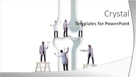  Presentation with bone - Theme featuring doctors-treating-the-bone-joint background and a white colored foreground