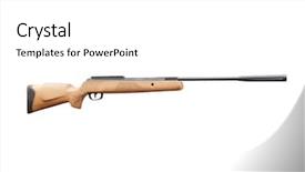  Presentation with background - Theme enhanced with doctrine - carbine under the white background background and a  colored foreground