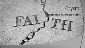  Presentation with cement - Presentation theme with doctrine - detail illustration of broken faith background and a light gray colored foreground