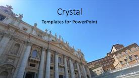  Presentation with vatican - Audience pleasing PPT layouts consisting of old doctrine - st peter's cathedral vatican wide backdrop and a light blue colored foreground