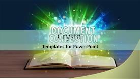  Presentation with correction - Slides featuring document-correction-inscription-coming-out background and a mint green colored foreground