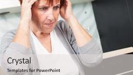  Presentation with elderly home - Theme enhanced with document elderly woman sort background and a lemonade colored foreground