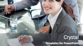  Presentation with medical equipment - Theme with document in a meeting background and a dark gray colored foreground