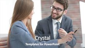  Presentation with information kiosk interactive terminal - Colorful theme enhanced with document management software - colleagues discussing information backdrop and a  colored foreground