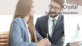  Presentation with accounting information system - Audience pleasing slides consisting of document management software - colleagues discussing information backdrop and a  colored foreground