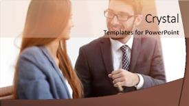  Presentation with information - Amazing presentation design having document management software - colleagues discussing information backdrop and a  colored foreground