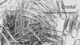  Presentation with notebook paper wiht clip - Amazing theme having document unique - individuality concept paper clips close backdrop and a light gray colored foreground