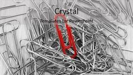  Presentation with paper - Amazing slides having document unique - individuality concept paper clips close backdrop and a light gray colored foreground