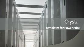  Presentation with data - Audience pleasing PPT theme consisting of documentation centre - hallway with a row backdrop and a gray colored foreground