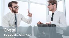  Presentation with lobby - Slide deck with documentation centre - lawyer and businessman sitting background and a gray colored foreground