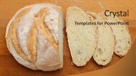  Presentation with rustic - Amazing PPT theme having dof focus on the bread backdrop and a yellow colored foreground