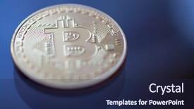  Presentation with blue gold - Beautiful theme featuring dof on blue glass background backdrop and a  colored foreground