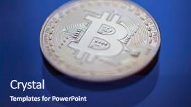  Presentation with blue gold - PPT layouts with dof on blue glass background background and a  colored foreground