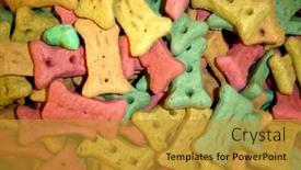  Presentation with bone - PPT theme enhanced with dog-bone-treats background and a gold colored foreground