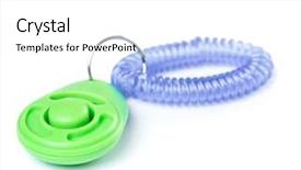  Presentation with reinforcement - Audience pleasing slide set consisting of rhythm bluse - dog clicker - positive reinforcement backdrop and a white colored foreground