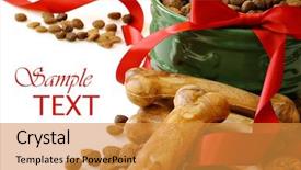  Presentation with animal health - Beautiful presentation featuring dog food and health backdrop and a gold colored foreground