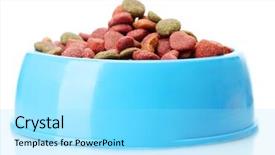  Presentation with dog food - PPT theme enhanced with businessman with thumbs up and arrow head with financial graph elements of this image furnished by nasa background and a navy blue colored foreground