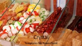  Presentation with pet food - Presentation enhanced with dog food in pet shop background and a red colored foreground