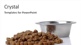  Presentation with food white layout - PPT theme with overstock red stamp on a grunge paper texture background and a coral colored foreground