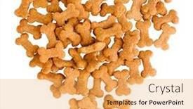  Presentation with dog food - Colorful slide deck enhanced with dog-food-isolated-on-white backdrop and a yellow colored foreground