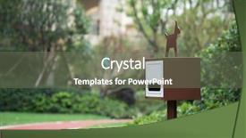  Presentation with nuclear waste disposal - Amazing PPT theme having dog poo - pet waste station in park backdrop and a  colored foreground