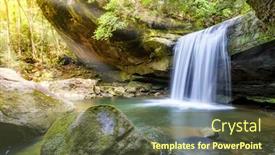  Presentation with daniel - Slides having slaughter falls in the daniel background and a tawny brown colored foreground