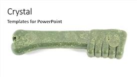  Presentation with odontology teeth mold - PPT theme consisting of dog teeth and breath cleaning background and a white colored foreground