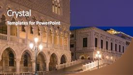  Presentation with square - Amazing slides having doge's palace at san backdrop and a tawny brown colored foreground