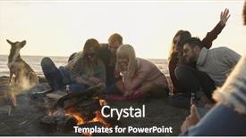  Presentation with sunset beach - Amazing slides having dogs beer - group of friends with dog backdrop and a tawny brown colored foreground