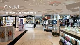  Presentation with airport city - PPT layouts with doha-qatar-circa-may-2017 background and a coral colored foreground