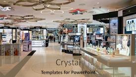  Presentation with airport city - Colorful slide deck enhanced with doha-qatar-circa-may-2017 backdrop and a coral colored foreground