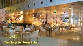  Presentation with airport city - Slides featuring doha-qatar-circa-may-2017 background and a tawny brown colored foreground