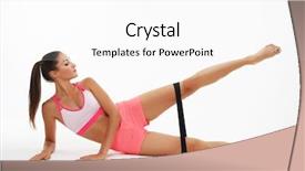  Presentation with resistance - Beautiful theme featuring doing a exersize with resistance backdrop and a white colored foreground