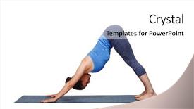  Presentation with surya - Cool new slide deck with doing ashtanga vinyasa yoga surya backdrop and a white colored foreground