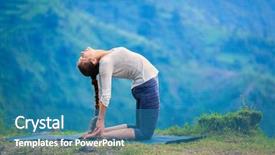  Presentation with camel - Beautiful slides featuring awana - yoga - outdoors young beautiful backdrop and a teal colored foreground